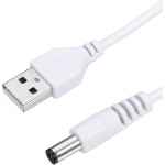 Jack Power USB cable,type A male to standard Jack 5.5/2.5 mm,1A,1m