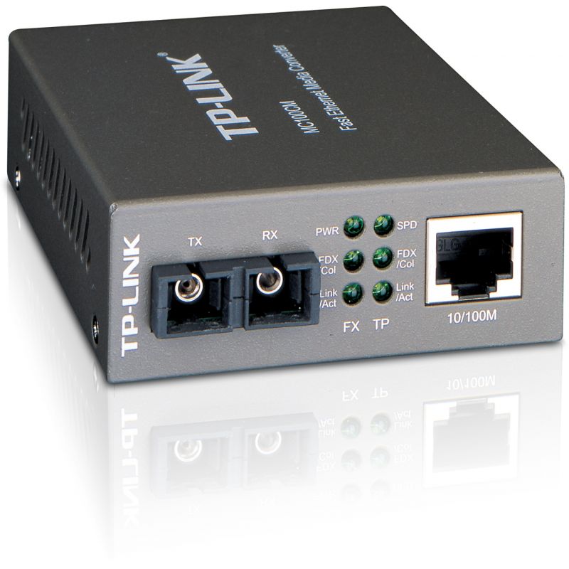 Unchanged Slum Care Media Convertor Fast Ethernet 10/100M RJ45 - 100Mbps Multi-Mode SC TP-Link  MC100CM - PORT: 1× 100 Mbps SC Port, 1× 10/100 M RJ45 Port (Au